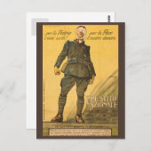 Per la Patria i miei occhi! Per la Pace il vostro Postkarte (Vorne/Hinten)