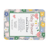 per Mail Blume und Vogelgrippe Kinderdusche Magnet (Horizontal)