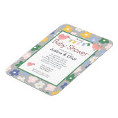 per Mail Blume und Vogelgrippe Kinderdusche Magnet (Linke Seite)