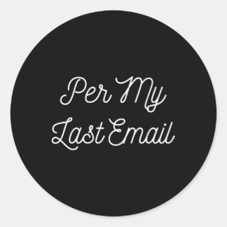 Per meiner letzten E-Mail zum Austausch von Mitarb Runder Aufkleber