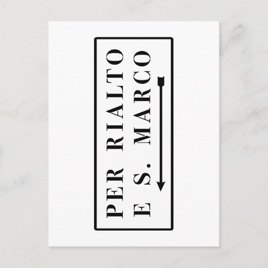 Per Rialto e S. Marco, Venedig, italienisches Stra Postkarte (Vorderseite)