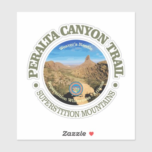Peralta Canyon Trail Aufkleber (Blatt)