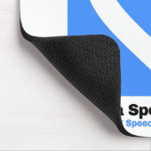 Peralta Speech Therapy Logo Weißer Hintergrund Mousepad (Ecke)