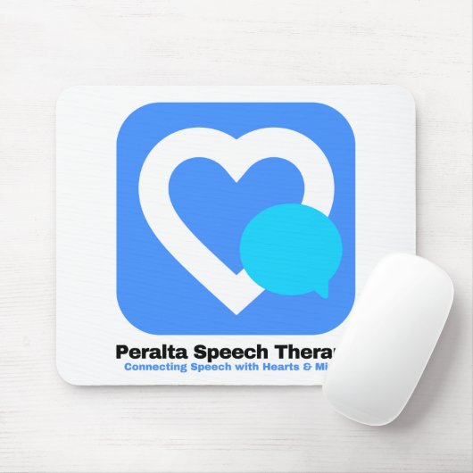 Peralta Speech Therapy Logo Weißer Hintergrund Mousepad (Mit Mouse)