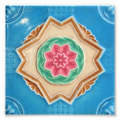Peranakan Floral Tiles Fotodruck (Vorne)