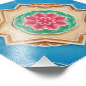 Peranakan Floral Tiles Fotodruck (Ecke)