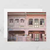Peranakan Shophouses Postcard Postkarte (Vorne/Hinten)
