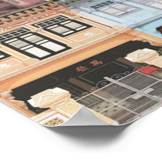 Peranakan Shophouses Poster (Ecke)