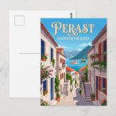 Perast Montenegro Postkarte (Vorne/Hinten)