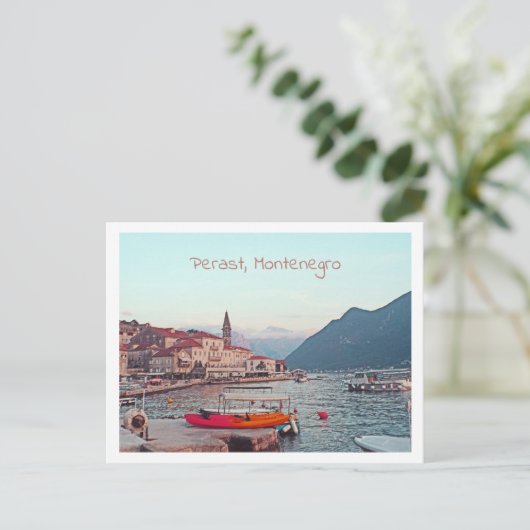 Perast, Montenegro Postkarte (Stehend Vorderseite)
