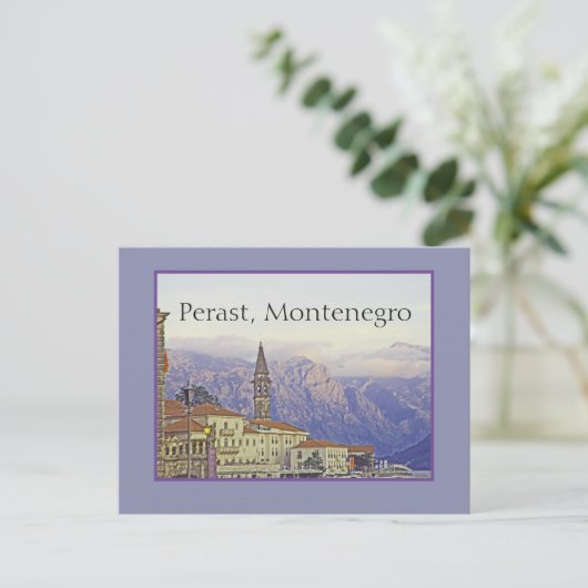 PERAST, MONTENEGRO POSTKARTE (Stehend Vorderseite)