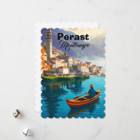 Perast Montenegro Reise Druck, Perast Montenegro