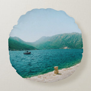 Perast - Montenegro Rundes Kissen