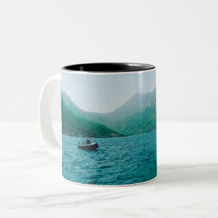 Perast - Montenegro Zweifarbige Tasse