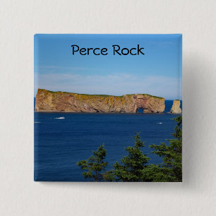 Percé-Felsen im Golf von Saint Lawrence Button