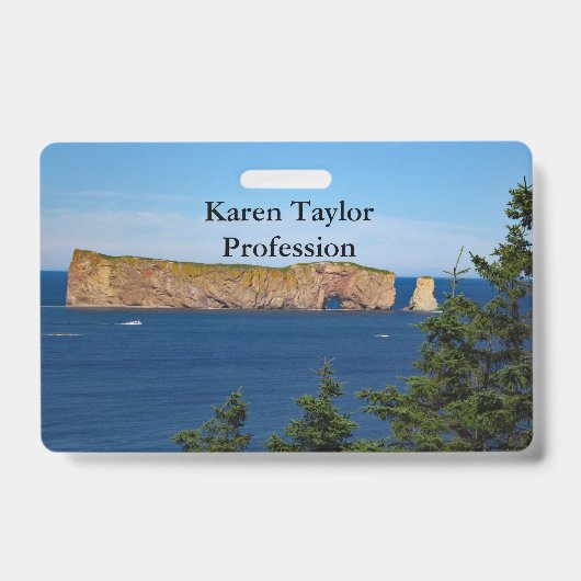 Percé Rock im Golf von St. Laurent Ausweis (Vorderseite)