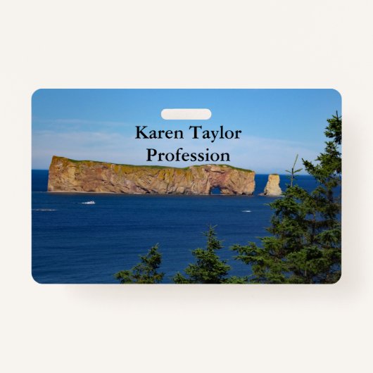 Percé Rock im Golf von St. Laurent Ausweis (Vorderseite)