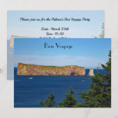 Percé Rock im Golf von St. Laurent Einladung (Vorne/Hinten)