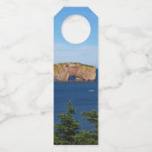 Percé Rock im Golf von St. Laurent Flaschenanhänger (Rückseite)