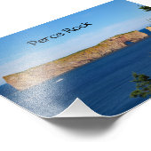 Percé Rock im Golf von St. Laurent Fotodruck (Ecke)