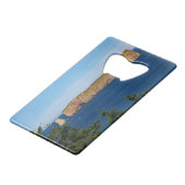 Percé Rock im Golf von St. Laurent Geldbeutel Flaschenöffner (Rückseite Schrägansicht)