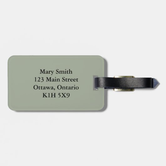 Percé Rock im Golf von St. Laurent Gepäckanhänger (Rückseite horizontal)