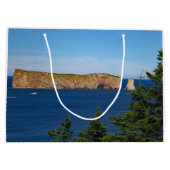 Percé Rock im Golf von St. Laurent Große Geschenktüte (Rückseite)
