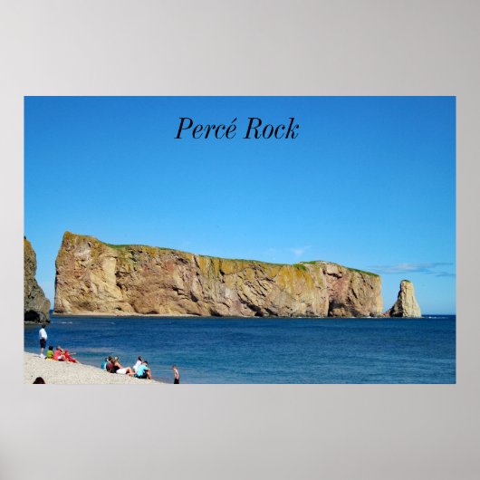 Percé Rock im Golf von St. Laurent Poster (Vorne)