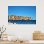 Percé Rock im Golf von St. Laurent Poster (Küche)