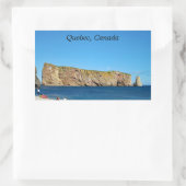 Percé Rock im Golf von St. Laurent Rechteckiger Aufkleber (Tasche)