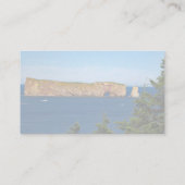 Percé Rock im Golf von St. Laurent Visitenkarte (Rückseite)