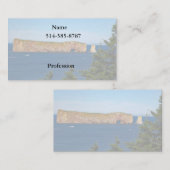Percé Rock im Golf von St. Laurent Visitenkarte (Vorne/Hinten)