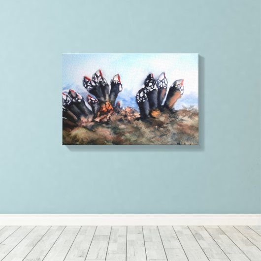 Percebes/Barnacles Leinwanddruck (Insitu (Holzboden))