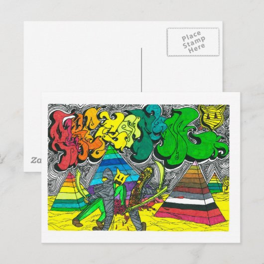 Percentum Chopping Mummies Postkarte (Vorne/Hinten)