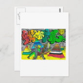 Percentum Chopping Mummies Postkarte (Vorne/Hinten)