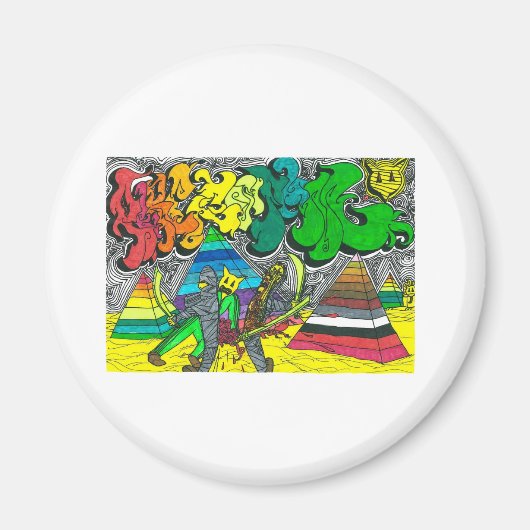 Percentum Chopping Zombies Magnet (Vorne)