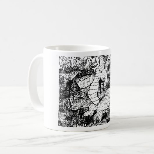 Percentum Godzilla Kaffeetasse (Vorderseite Links)
