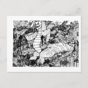 Percentum Godzilla Postkarte