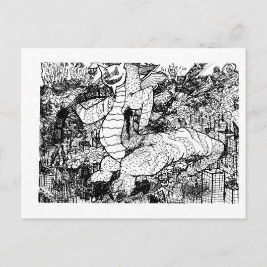 Percentum Godzilla Postkarte (Vorderseite)