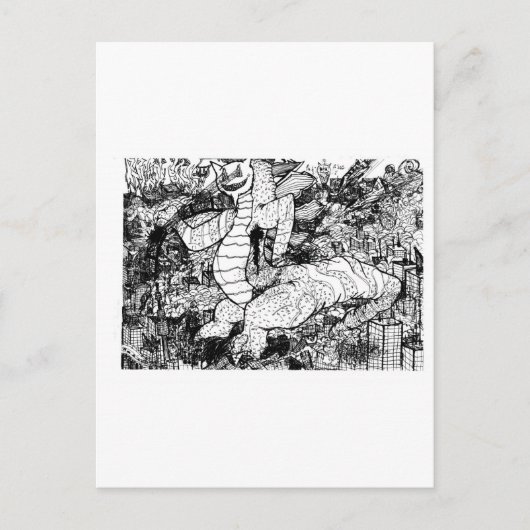 Percentum Godzilla Postkarte (Vorderseite)