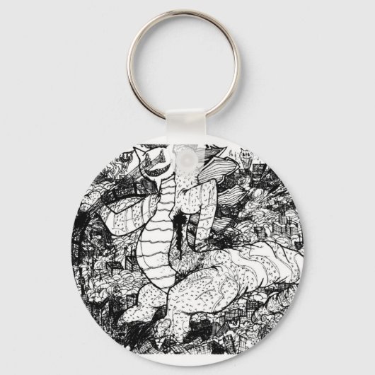 Percentum Godzilla Schlüsselanhänger (Vorderseite)