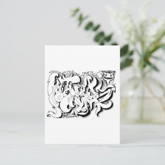 Percentum Graph Postkarte (Stehend Vorderseite)