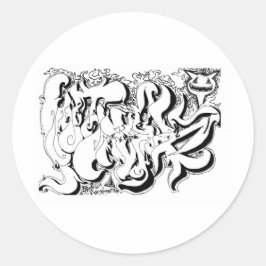 Percentum Graph Runder Aufkleber