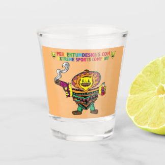 Percentum mexikanisch schnapsglas