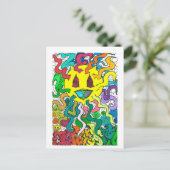 Percentum Sun - Percentum Designs Postkarte (Stehend Vorderseite)