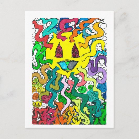 Percentum Sun - Percentum Designs Postkarte (Vorderseite)