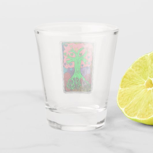 Percentum Tree Shot Glass Schnapsglas (Rückseite)