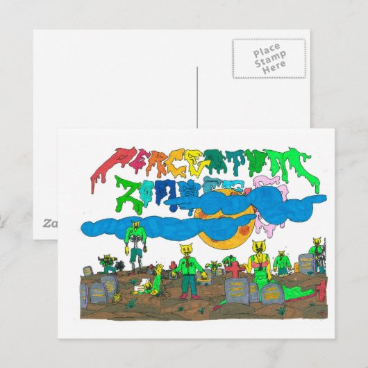 Percentum_Zombies Postkarte (Vorne/Hinten)