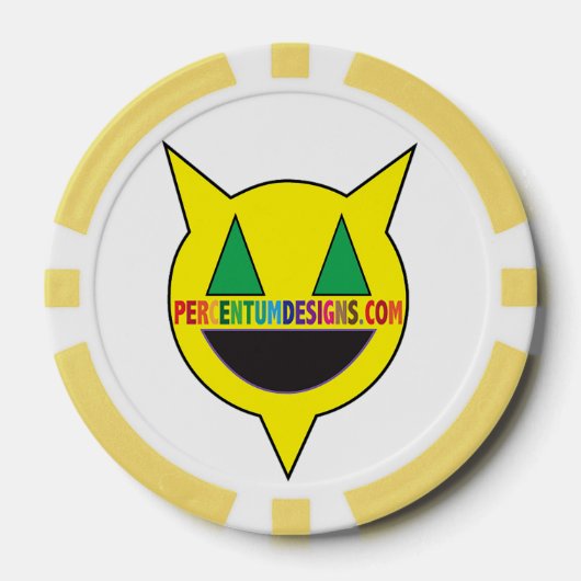 PERCENTUMDESIGNS.COM Poker Chip (Vorderseite)
