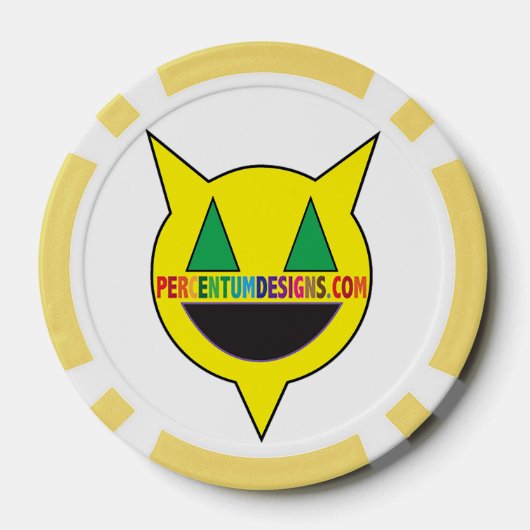 PERCENTUMDESIGNS.COM Poker Chip (Rückseite)